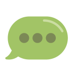 A text message icon for the F1 quick SMS reply feature.