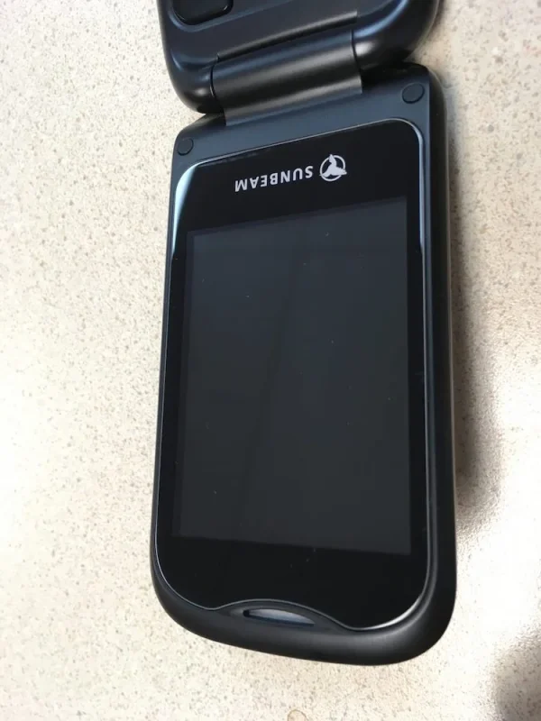 The inner screen protector for F1 Pro flip phones after application.