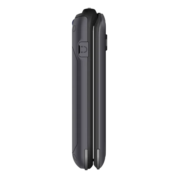 The left side view of the Sunbeam Wireless F1 Pro rugged dumbphone.