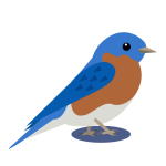 An icon representing the Bluebird model of the F1 Horizon kosher phone with hotspot and Waze.