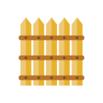 Fence icon highlighting how Sunbeam safe and simple mobile phones improve privacy.