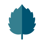 An aspen leaf icon for the Aspen model of the F1 Pro rugged kosher phone with hotspot and Waze.