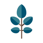 A hickory branch icon for the Hickory model of the F1 Pro rugged flip phone with Waze.