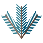 A redwood branch icon for the Redwood model of the F1 Pro rugged classic flip phone.