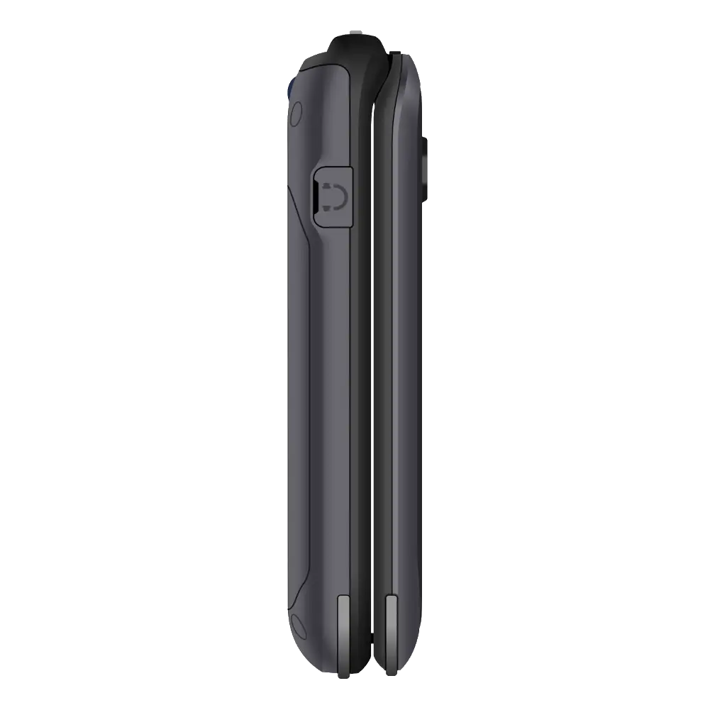 The left side view of the Sunbeam Wireless F1 Pro rugged kosher phone.