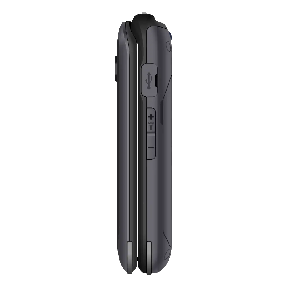 The right side view of the Sunbeam Wireless F1 Pro rugged dumbphone.